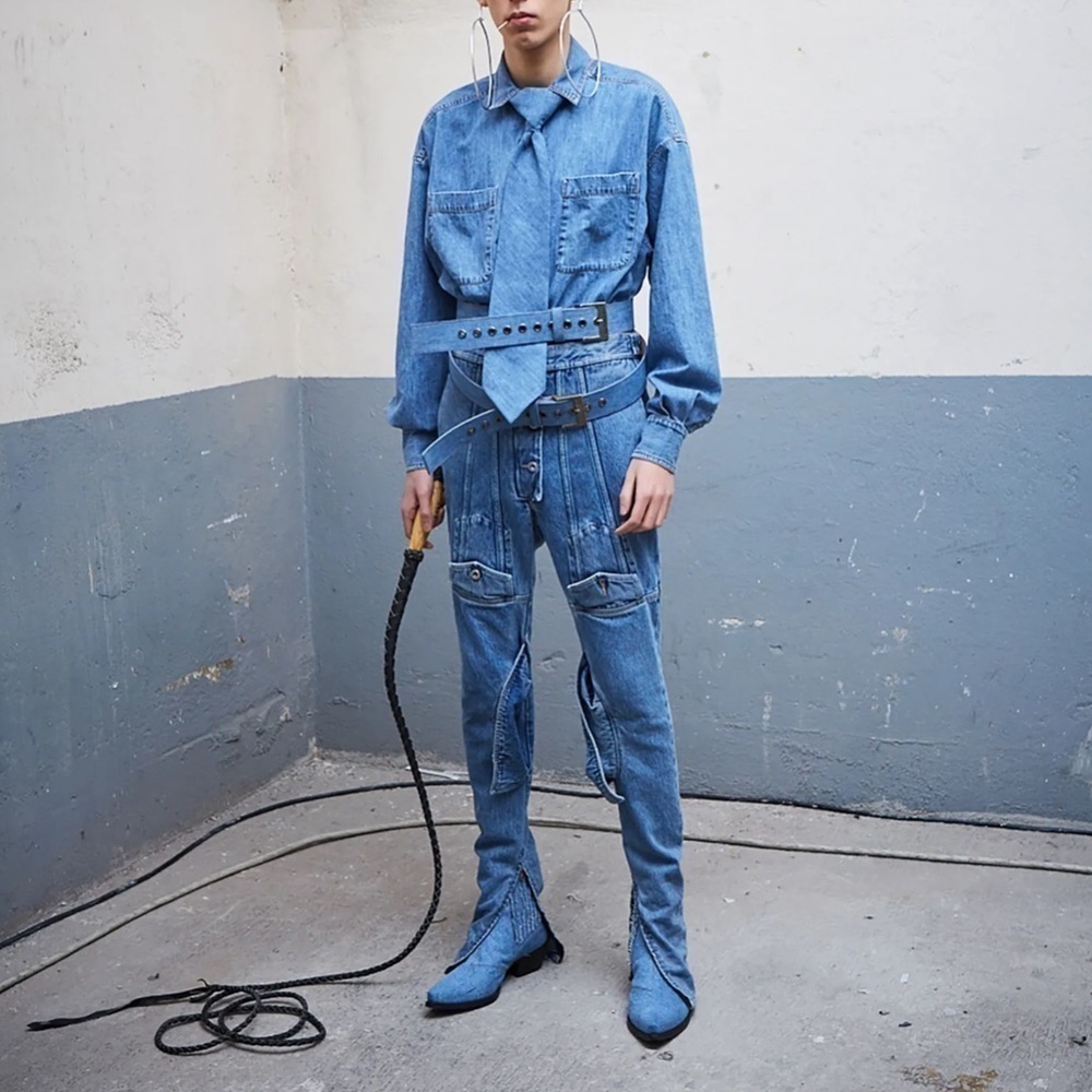 Diesel Red Tag Blue Shayne Oliver Edition Jacket Pocket Jeans In Indi Indigo 24